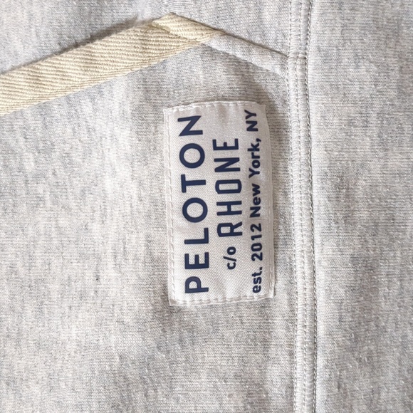 Rhone x Peloton Gray Full Zip Cotton Blend Hoodie Sweatshirt Size XL - Picture 4 of 12